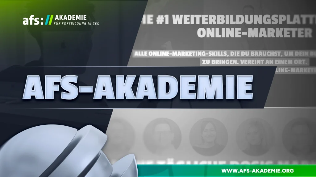 Banner der AFS-Akademie mit Kursinformationen und Logo