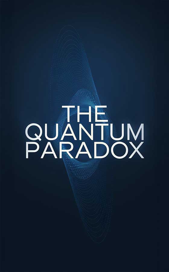 AI Book Writer – Software für KI-Buchschreibung 2 The Quantum Paradox Buch-Cover mit blauem Hintergrund und abstraktem Wellenmuster