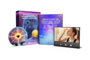 Produktset mit Box, Anleitung, DVD und Video-Player zum Kurs Zirbeldrüse