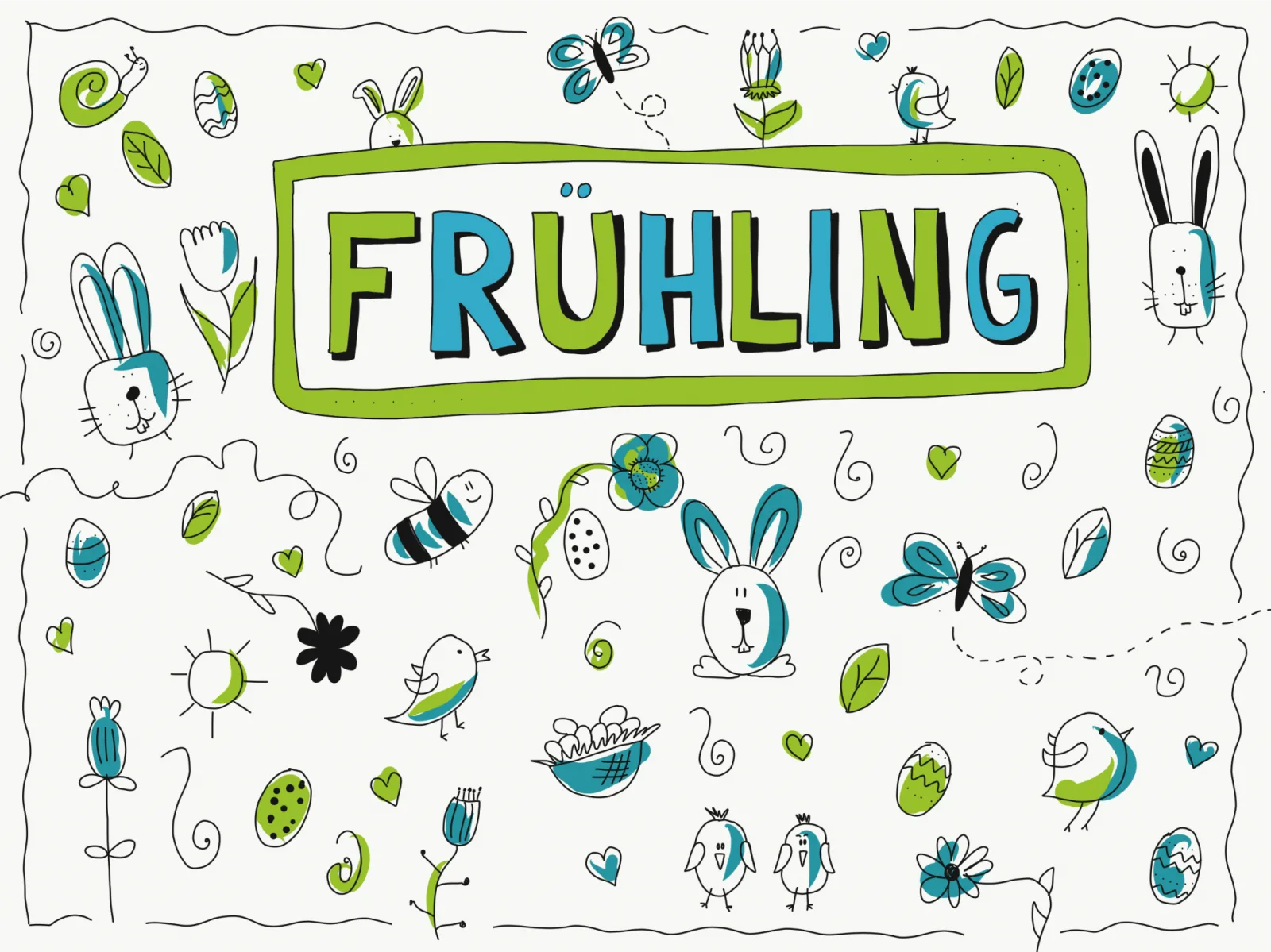 Sketchnote-Beispiel mit Text und Illustrationen, zeigt Techniken aus dem Bundle