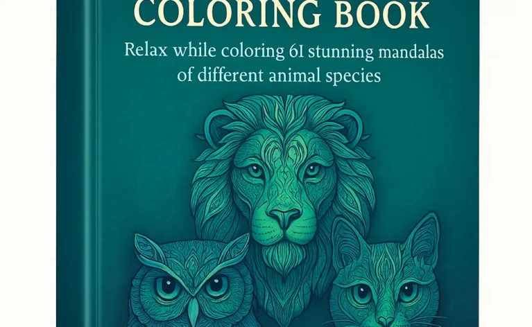 Animal Mandalas Coloring Book – Digitales Ausmalbuch als PDF