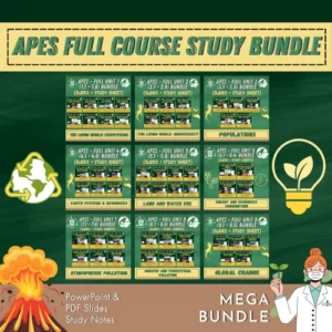 AP Environmental Science Complete Course Full Year Slides und Notes Bundle Cover