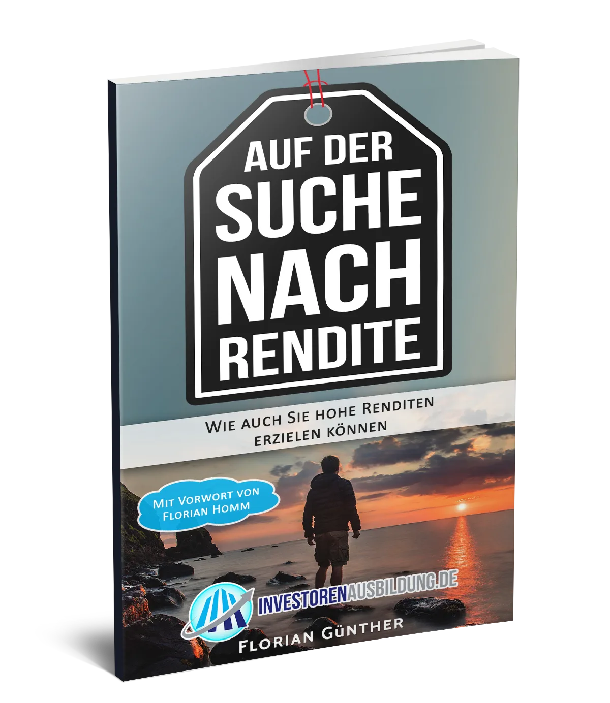 E-Book Cover "Auf der Suche nach Rendite" von Florian Günther mit Tag-Motiv