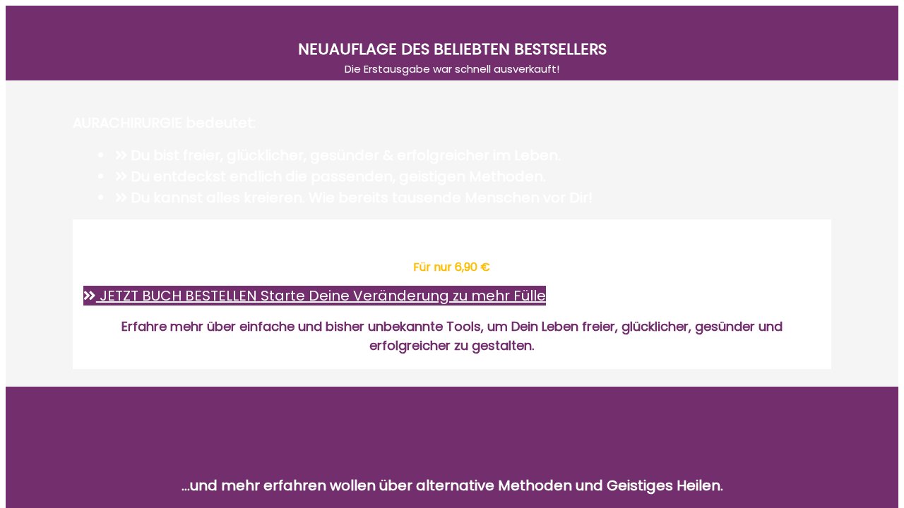 Aurachirurgie – Neue Dimensionen der Heilung – Ansicht der Verkaufsseite