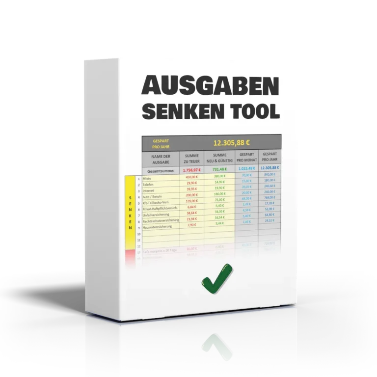 Ausgaben senken Tool – Videokurs zur Fixkostensenkung