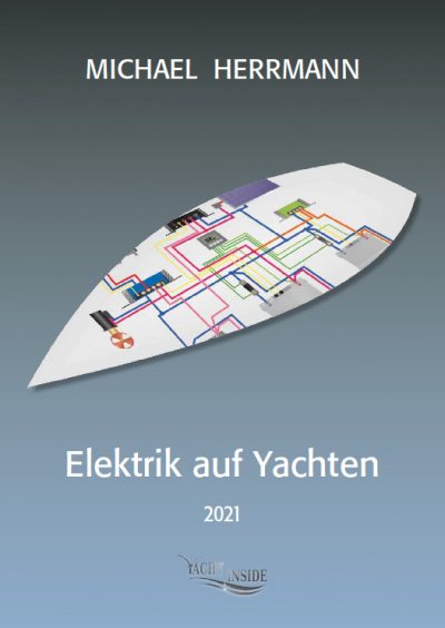 Buchumschlag Elektrik auf Yachten 2021 von Michael Herrmann mit Schaltplan