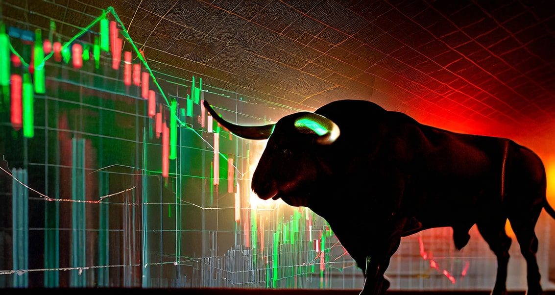 Momentum Moves Header mit dynamischen Tradingcharts und Marktanalysen