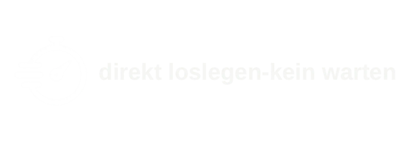 Weiße Fläche mit ausgebleichtem Text, direkt los eigener Kleinfall