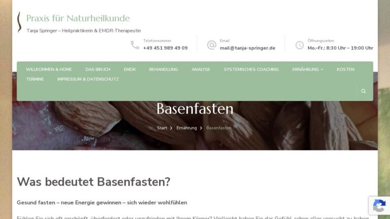 Basenfasten-Onlinekurs via E-Mail von Tanja Springer