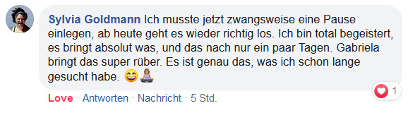 Kundenstimme von Sylvia Goldmann mit Profilbild, positive Bewertung