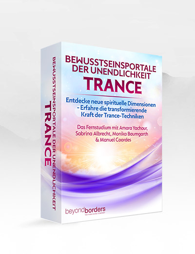 Produktbox Bewusstseinsportale Trance mit rosa-lila Farbverlauf