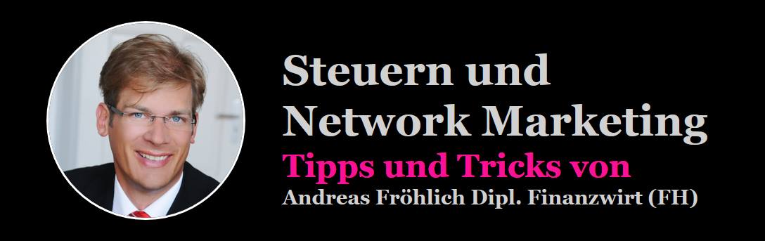 Beratungstermin für Network Unternehmer – Steuerberatung 1 Andreas Fröhlich Dipl. Finanzwirt (FH) mit Brille und Anzug, Portrait-Foto im Kreis
