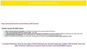 Berührt II – Hörbuch Aufzeichnung – Ansicht der Verkaufsseite