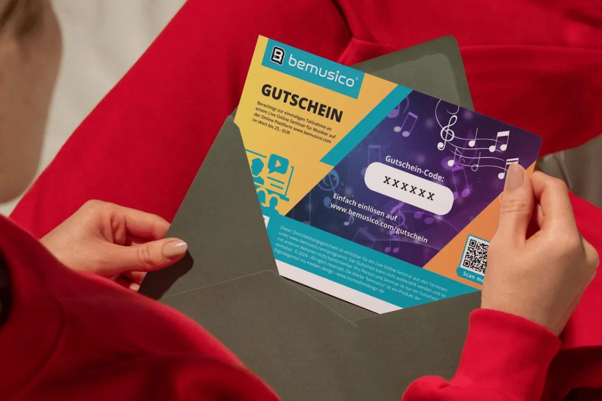 Geschenkgutschein für bemusico
