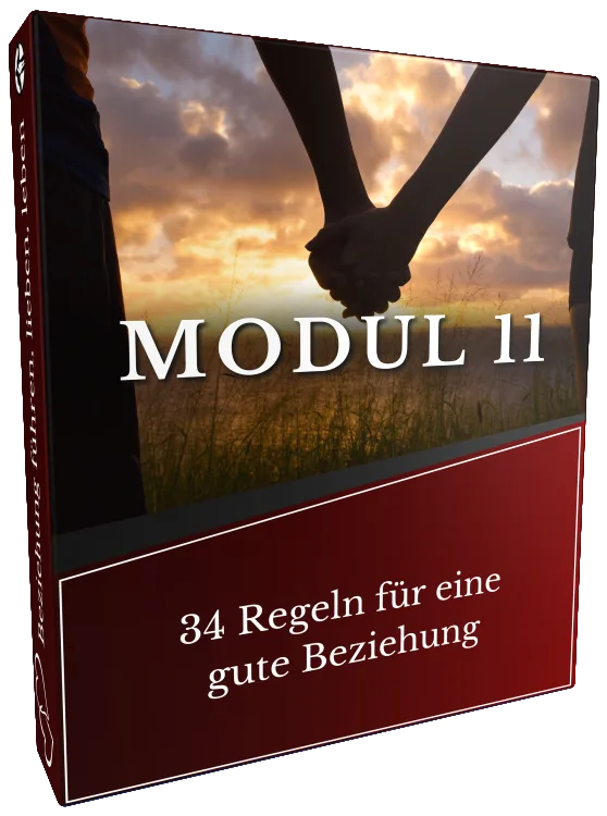Modul 11 Produktabbildung mit Paar hält Hände - 34 Regeln für eine gute Beziehung