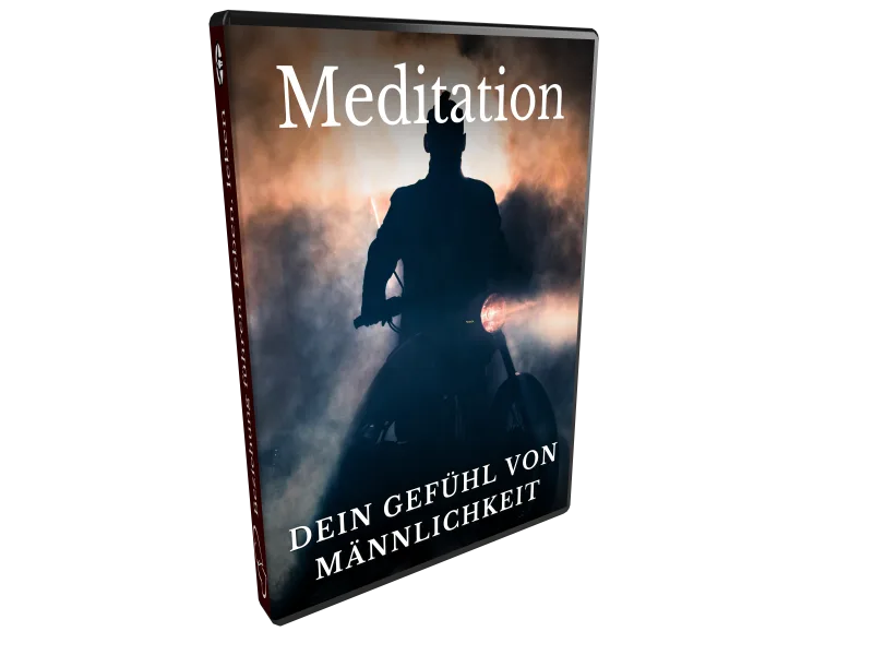 Meditation DVD-Cover mit Mann - Dein Gefühl von Männlichkeit