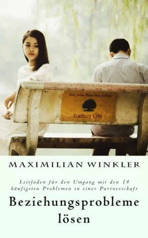 Kindle-Cover Beziehungsprobleme lösen, Paar auf Bank, Autor Maximilian Winkler