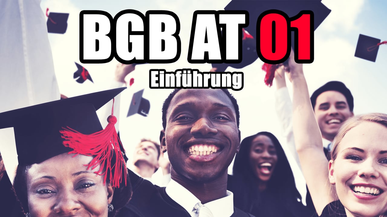 Videostandbild BGB AT 01 Einführung mit glücklichen Absolventen in Graduation Caps