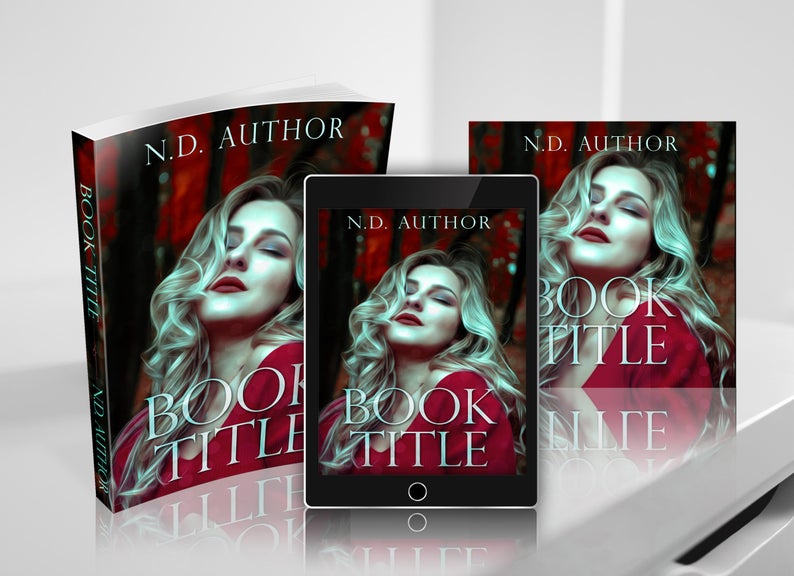 Buchcover-Design N.D. Author in drei Formaten Printbuch Tablet und eBook