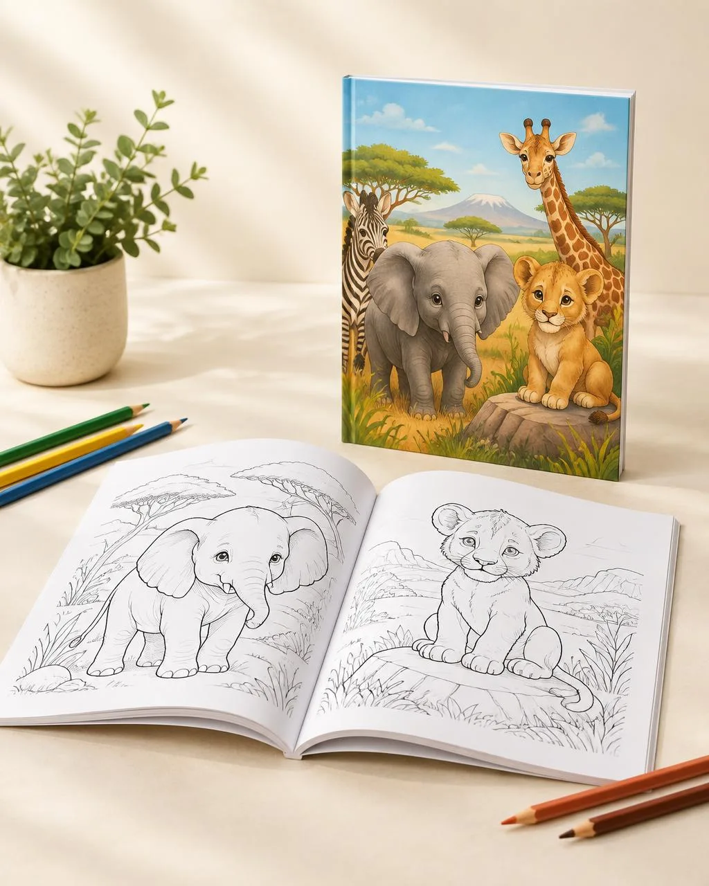 Malbuch Mockup aus dem BookPilot Bundle