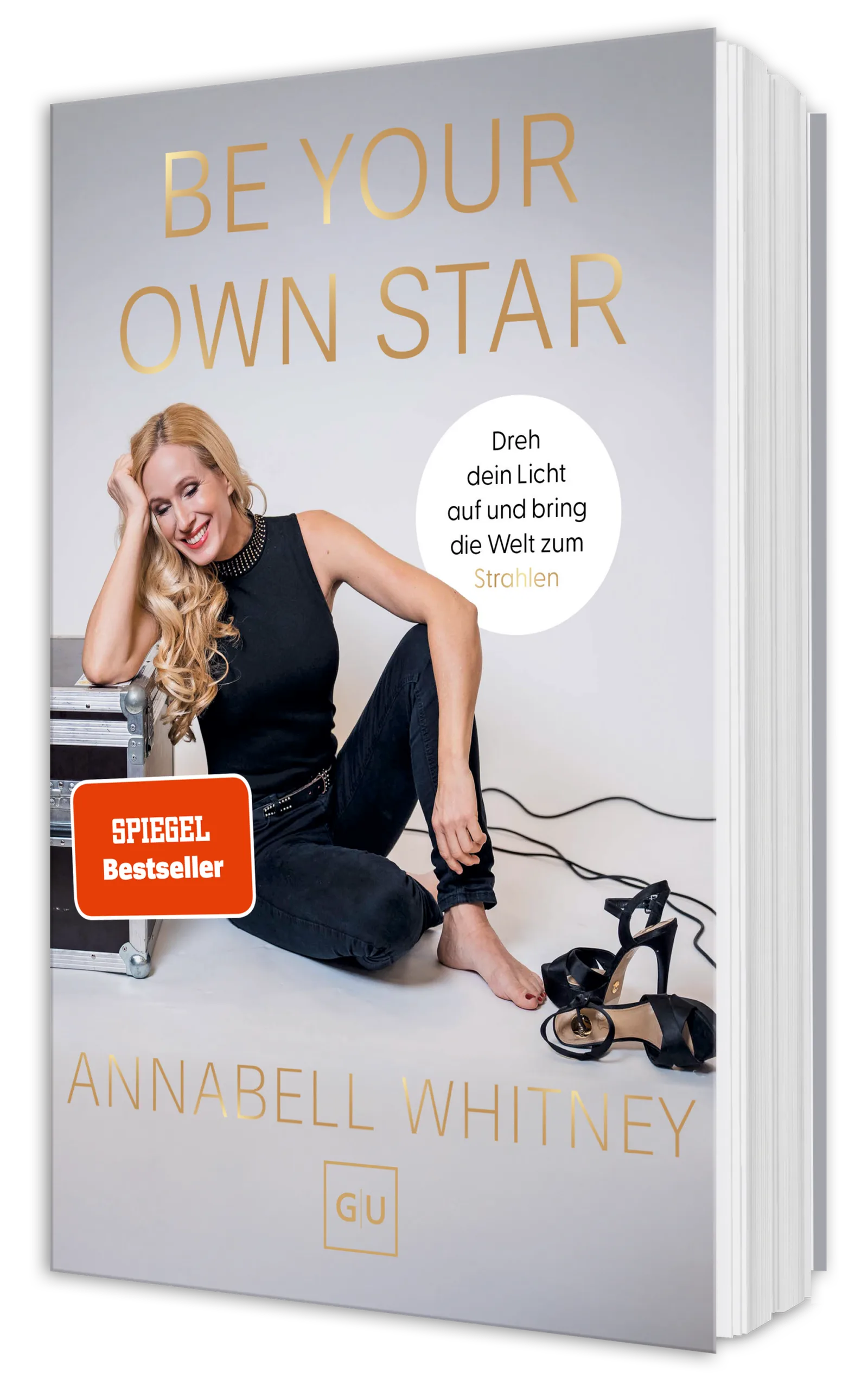 Bühnenpower entfesseln – Videokurs für Bühnenauftritte 1 Buch-Cover 'Be Your Own Star' von Annabell Whitney mit Spiegel-Bestseller-Siegel