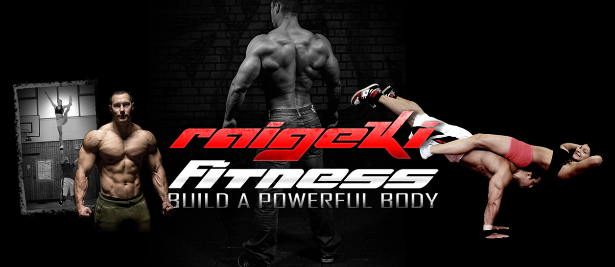 Raigeki Fitness Banner mit Trainierenden und Kurslogo