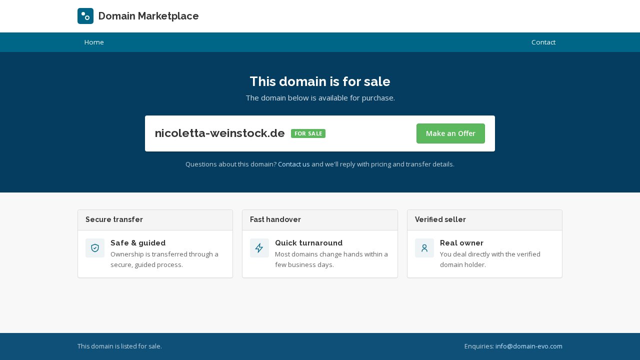 Business Booster – Ansicht der Verkaufsseite