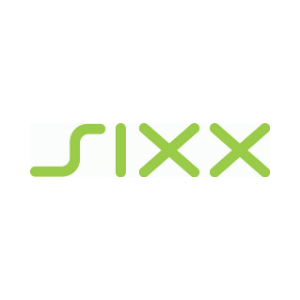 SIXX Logo in grüner Schrift