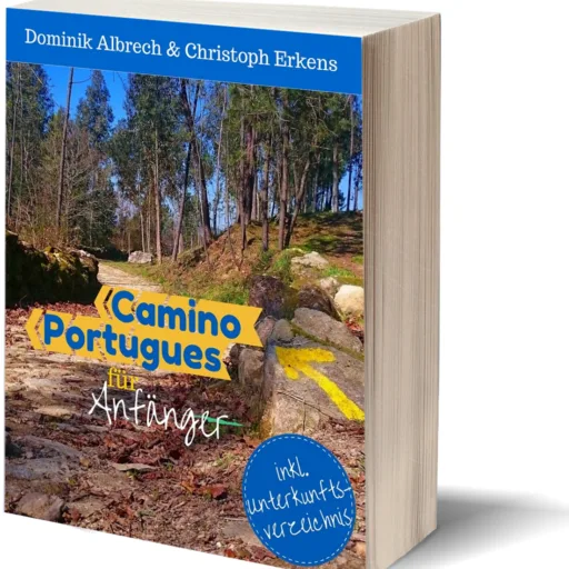Camino Portugues für Anfänger Buchcover 3D-Ansicht mit Schatten
