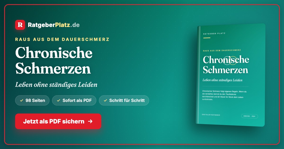 Hero-Banner mit RatgeberPlatz-Logo, Buchtitel und grünem Design, zeigt E-Book-Cover rechts