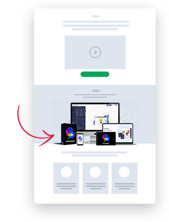 ClickDesigns Multi-Device Mockups auf Laptop, Tablet und Smartphone mit Design-Beispielen