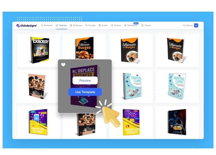 Schritt 1 ClickDesigns AI Design-Prozess