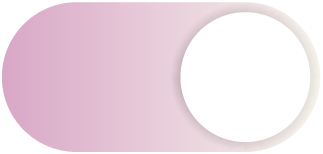 Abstrakte Toggleschaltfläche in Rosa und Beige mit weißem Kreis