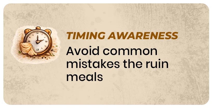 Cooking timing tips from Cooking eBook