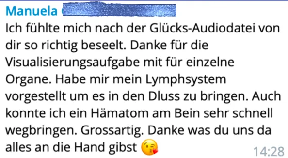 Trainingsschritt aus dem Create your Dream Legs Audio-Programm