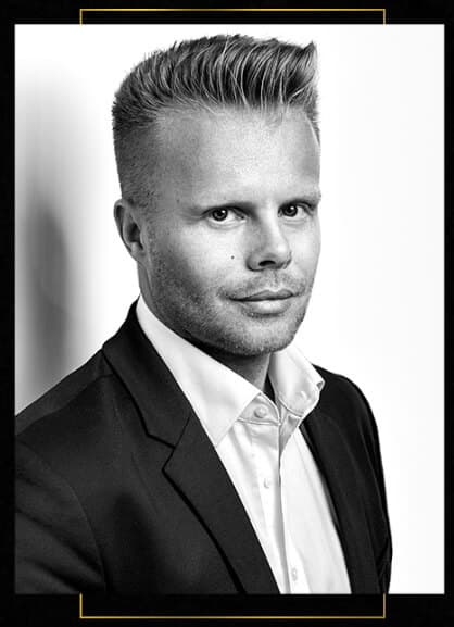 Gunnar Kessler Profilbild, professionelles Schwarz-Weiß Portrait des Autors