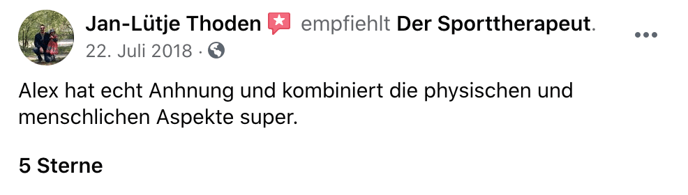 Kundenstimme von Jan-Lütje Thoden mit 5-Sterne-Bewertung