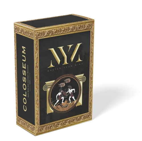 Produktabbildung Das Colosseum Coaching-Box von Master Your Mind in Gold und Schwarz