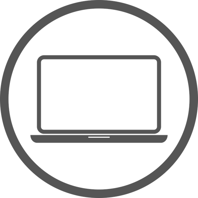 Icon Laptop für mobiles Arbeiten und digitale Geräte