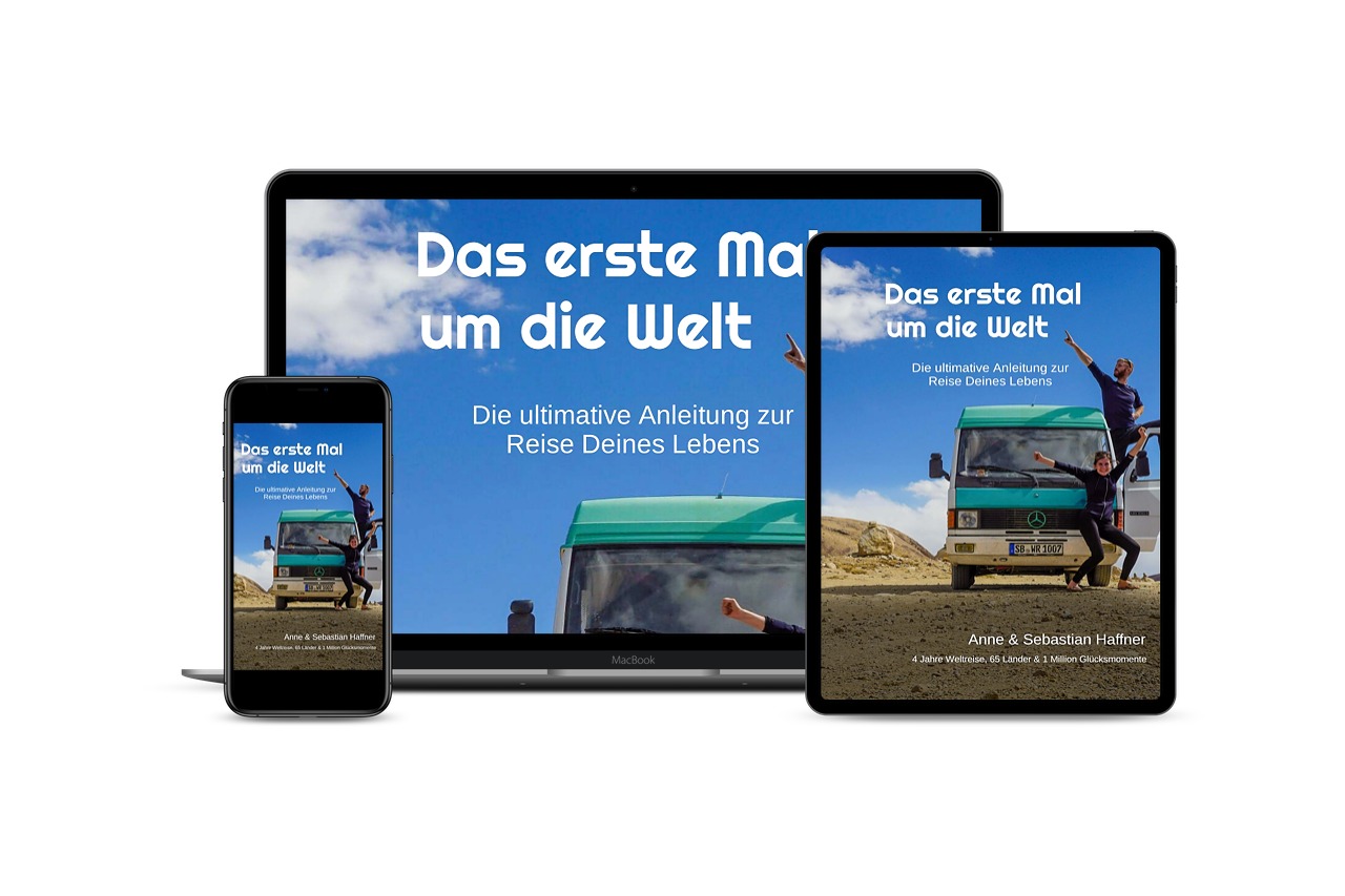 eBook auf verschiedenen Geräten angezeigt mit Titel und Untertitel