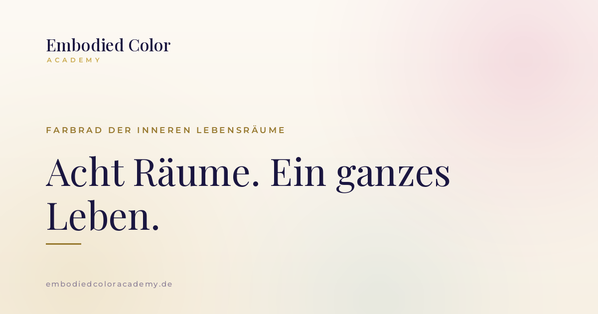 Farbrad der inneren Lebensräume Bundle mit Farbpaletten und Kursinhalt