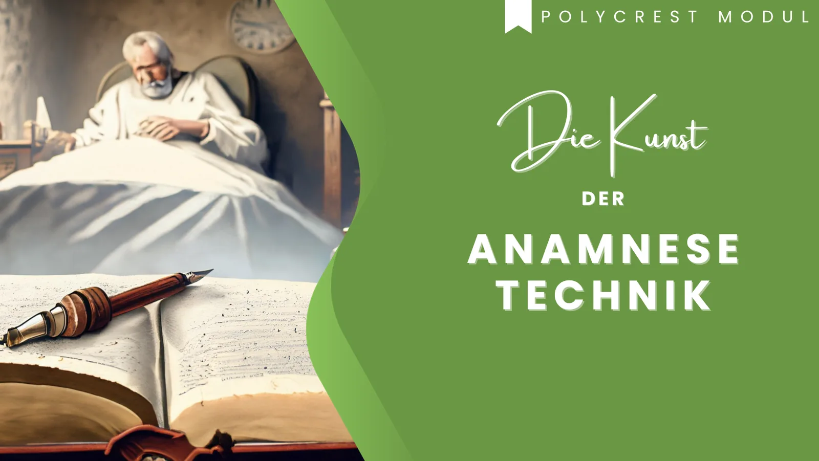 Banner mit Titel „Die Kunst der Anamnese Technik