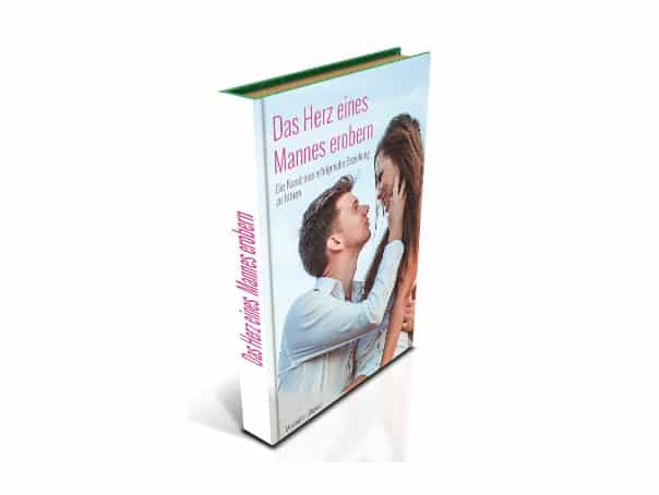 Das Herz eines Mannes erobern Beziehungsratgeber Buch 3D-Mockup 604×454