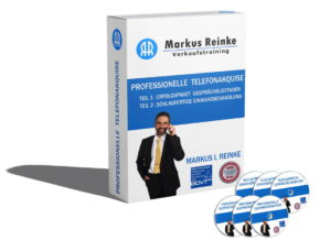 3D-Mockup der Produktbox Telefonakquise-Erfolgspaket mit DVDs und Begleitmaterialien