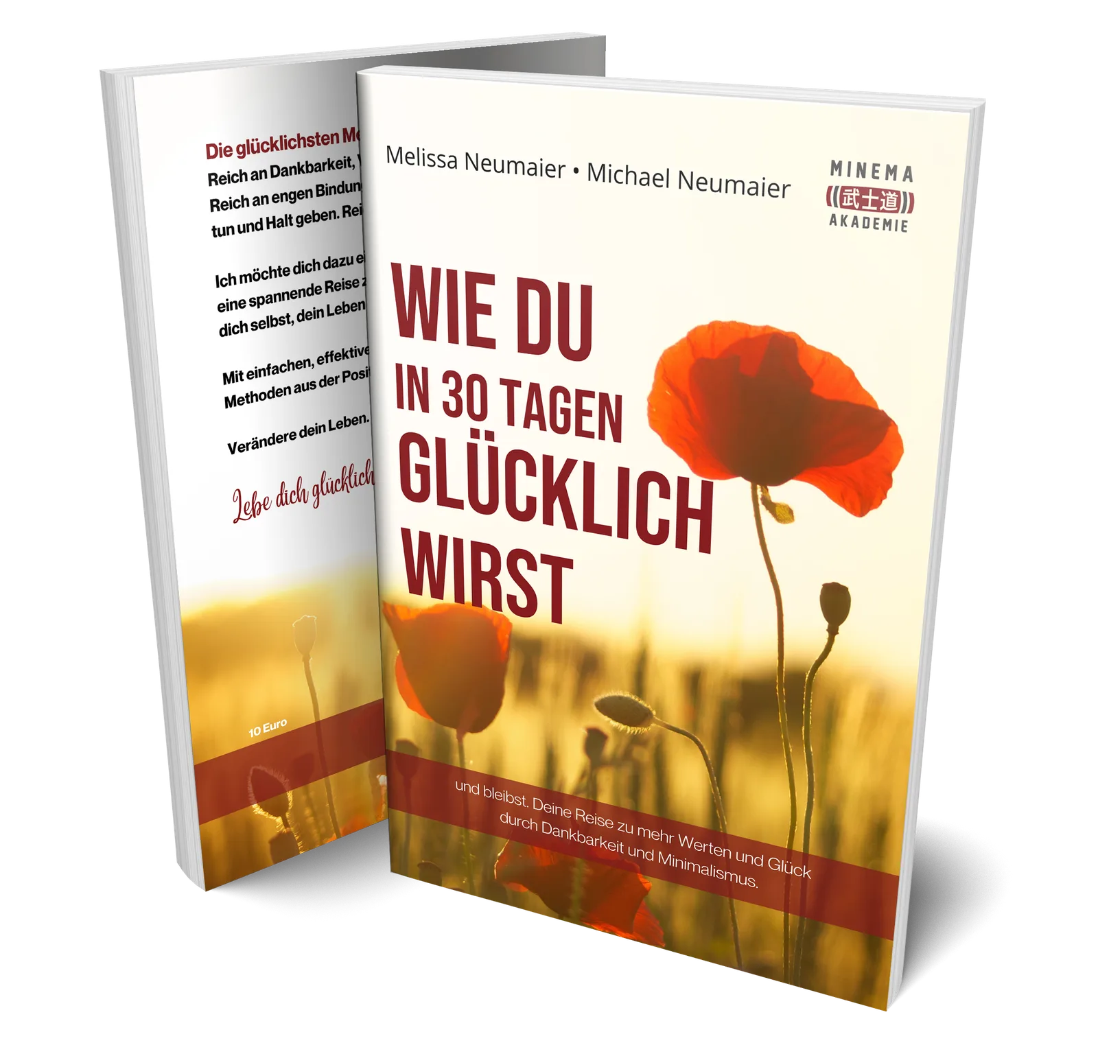 Buch-Mockup Das ultimative Glücksprinzip für Eltern mit Cover-Design