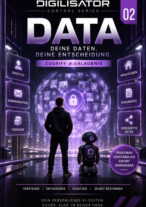 DATA 02 E-Book Cover Mockup der Digilisator Control Series in kompaktem Format