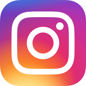 Instagram Logo mit Farbverlauf von Pink, Magenta zu Orange