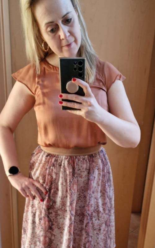 Nicole vorher Styling-Transformation 5 Minuten Style Code