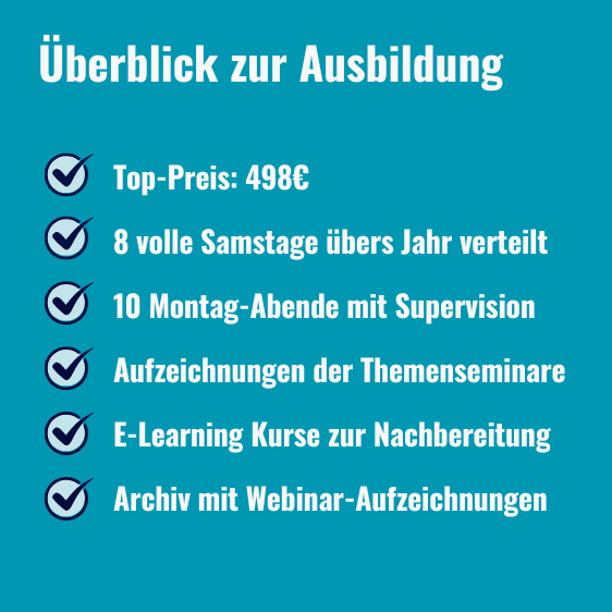 Überblick zur Life Coach Ausbildung Blaue Reihe mit Kursdetails und Preis