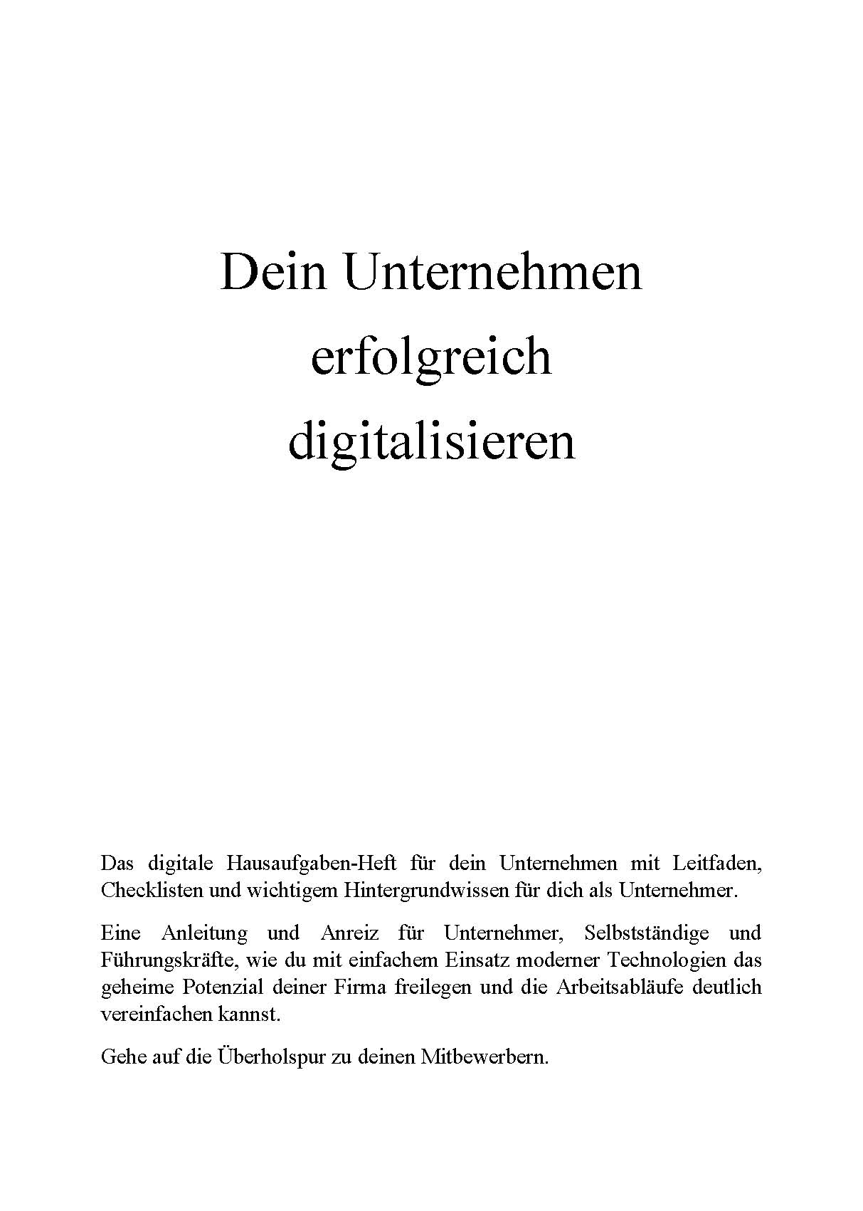 Buchinhalt Seite 1 - Deine Entscheidung